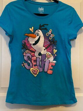Justice Frozen Olaf Selfie T-shirt Girl's 18